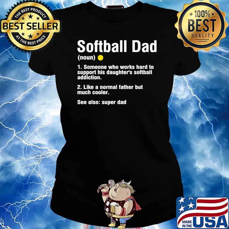 Softball dad definition Ladies tee
