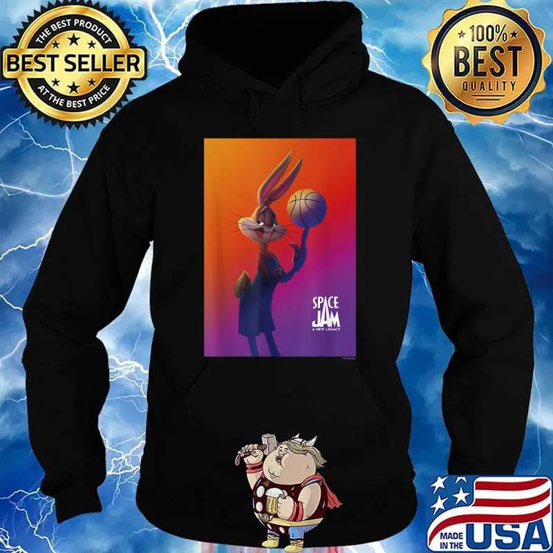 Space Jam A New Legacy Bugs With Basketball Poster T-Shirt Hoodie