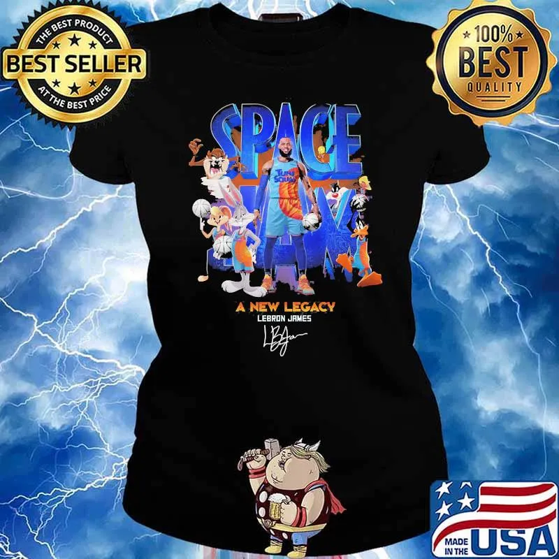 Space Jam A New Legacy lebron james signatures s Ladies tee