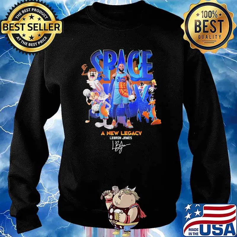 Space Jam A New Legacy lebron james signatures s Sweater
