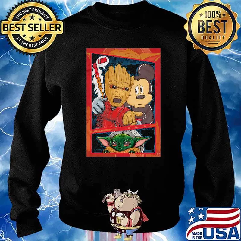 Star Wars The Mandalorian Groot Mickey And Baby Yoda You Took Everything From Me Shirt Sweater