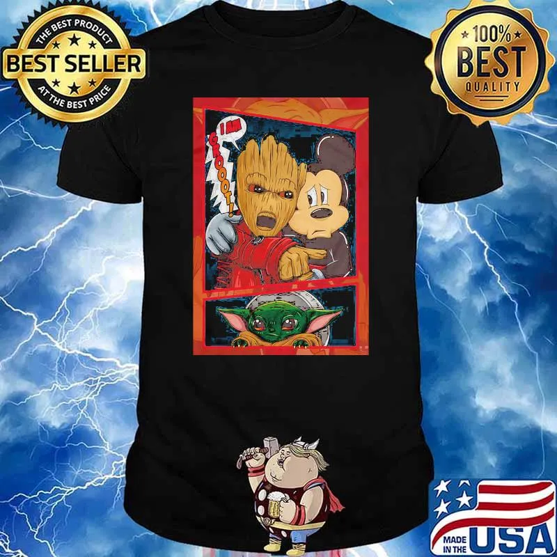 Star Wars The Mandalorian Groot Mickey And Baby Yoda You Took Everything From Me Shirt