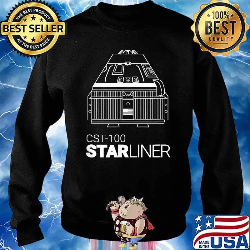 STARLINER Space Capsule Rocket Space Station ISS Launch T-Shirt Sweater