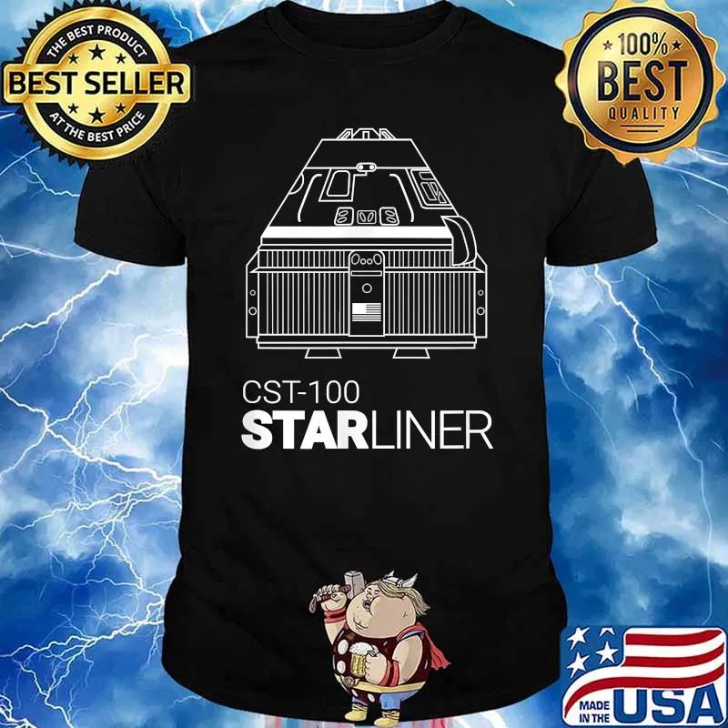 STARLINER Space Capsule Rocket Space Station ISS Launch T-Shirt