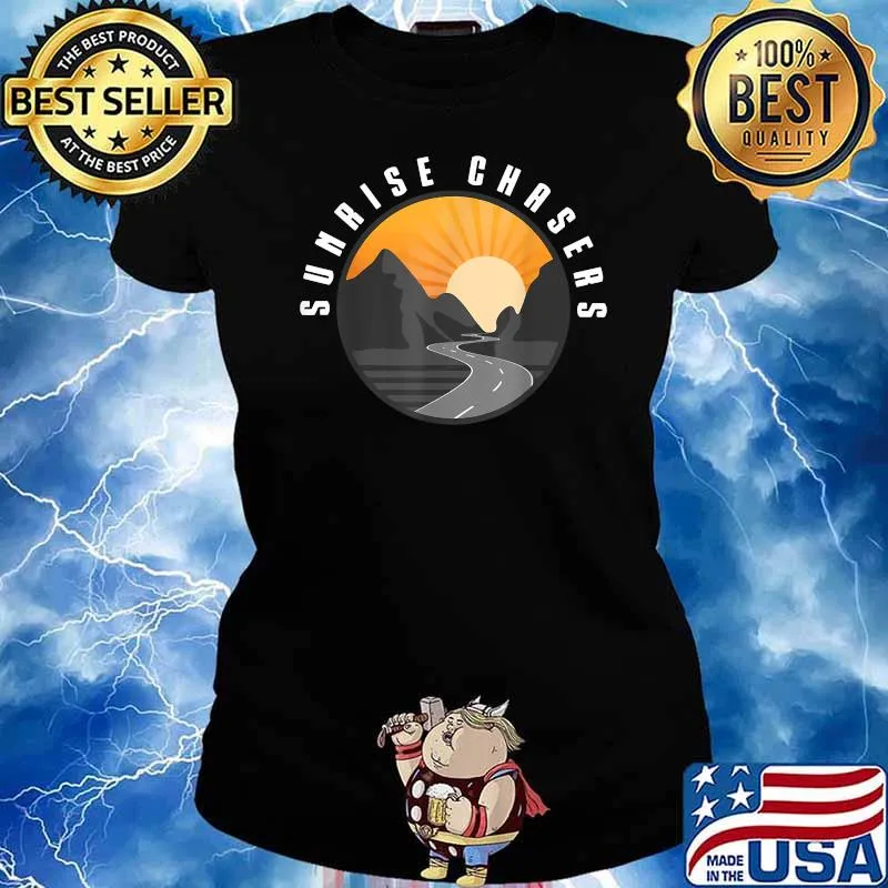 Sunrise Chasers Car Club Shirt Ladies tee