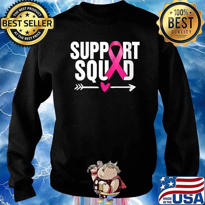 Support Squad Breast Cancer Awareness T-Shirt Sweater