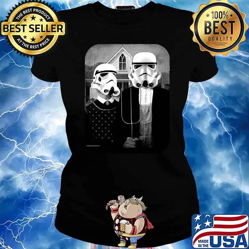 SW American gothic Star War Shirt Ladies tee
