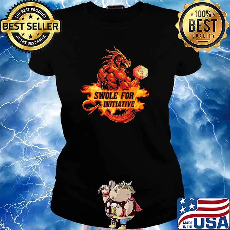 Swole For Initiative Dragon Weightlifting Shirt Ladies tee