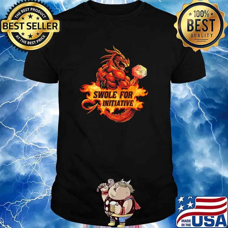 Swole For Initiative Dragon Weightlifting Shirt