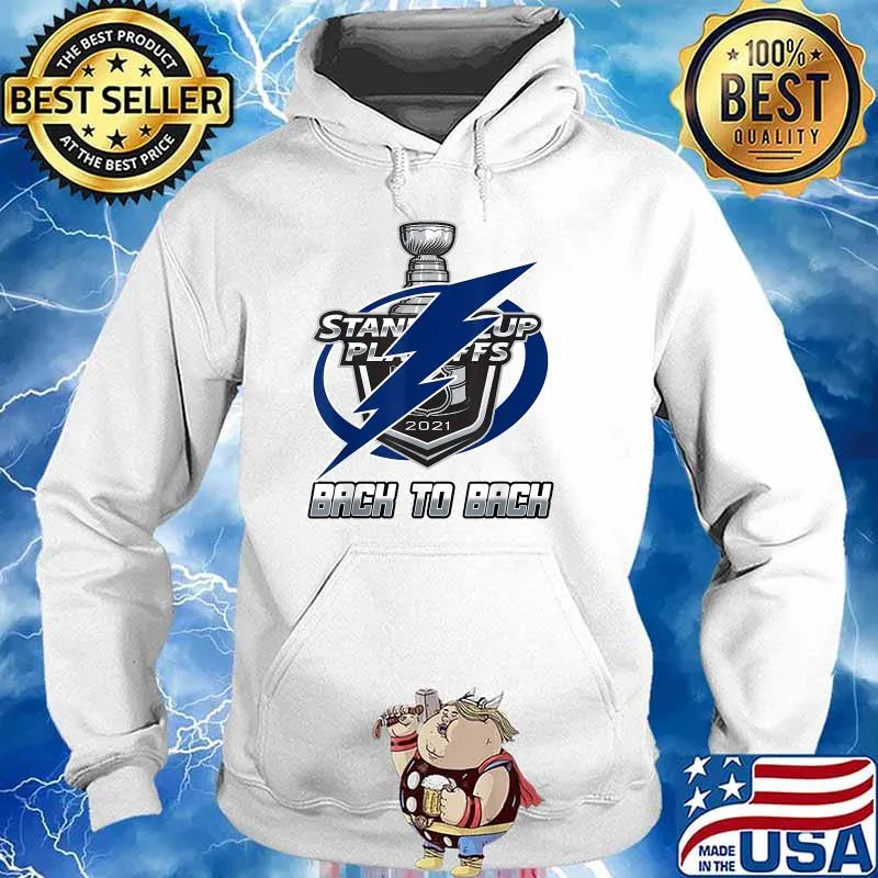 Tampa Bay City Back to Back Light.ning Thunder Reign Hockey Shirt Hoodie
