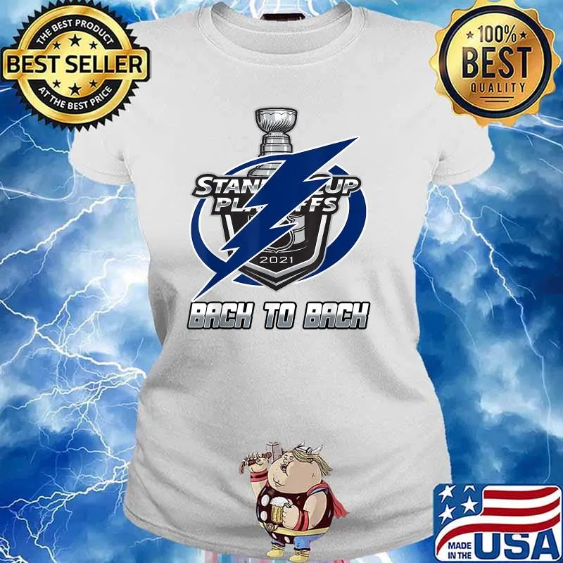 Tampa Bay City Back to Back Light.ning Thunder Reign Hockey Shirt Ladies tee