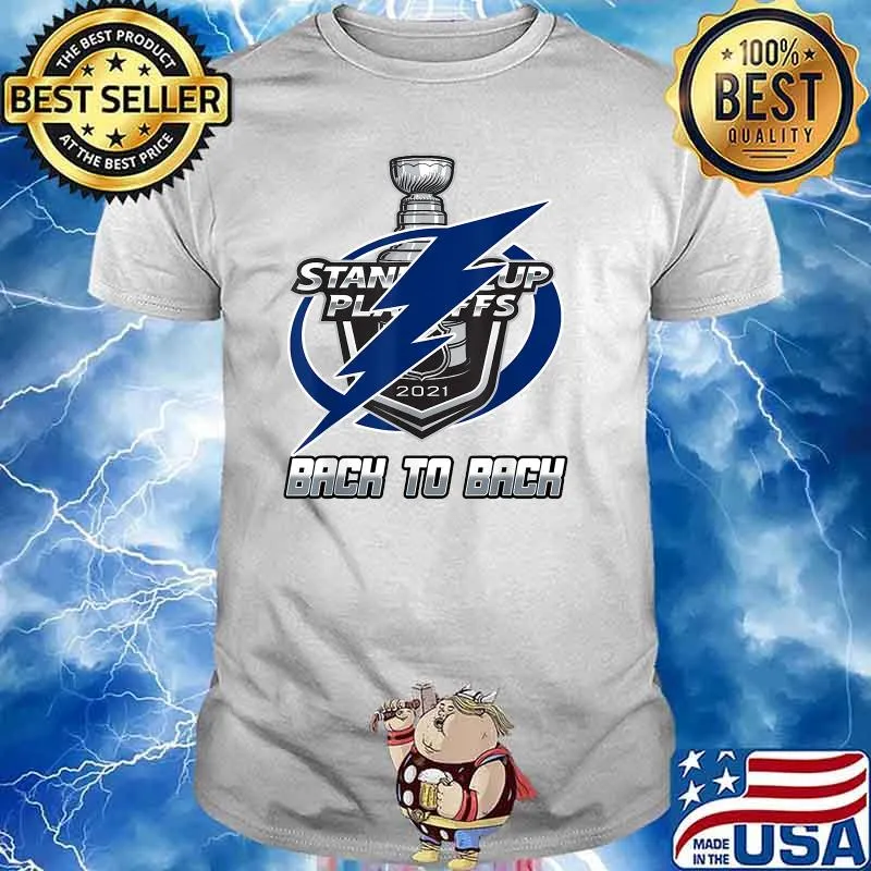 Tampa Bay City Back to Back Light.ning Thunder Reign Hockey Shirt