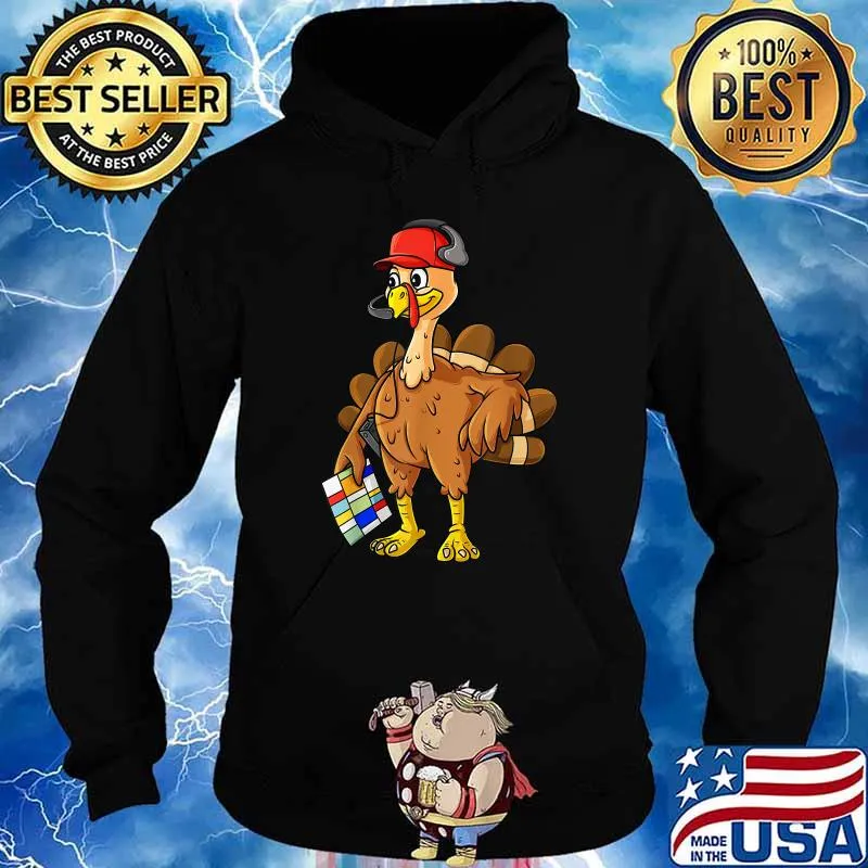Thanksgiving Turkey Football Coach T-Shirt Hoodie