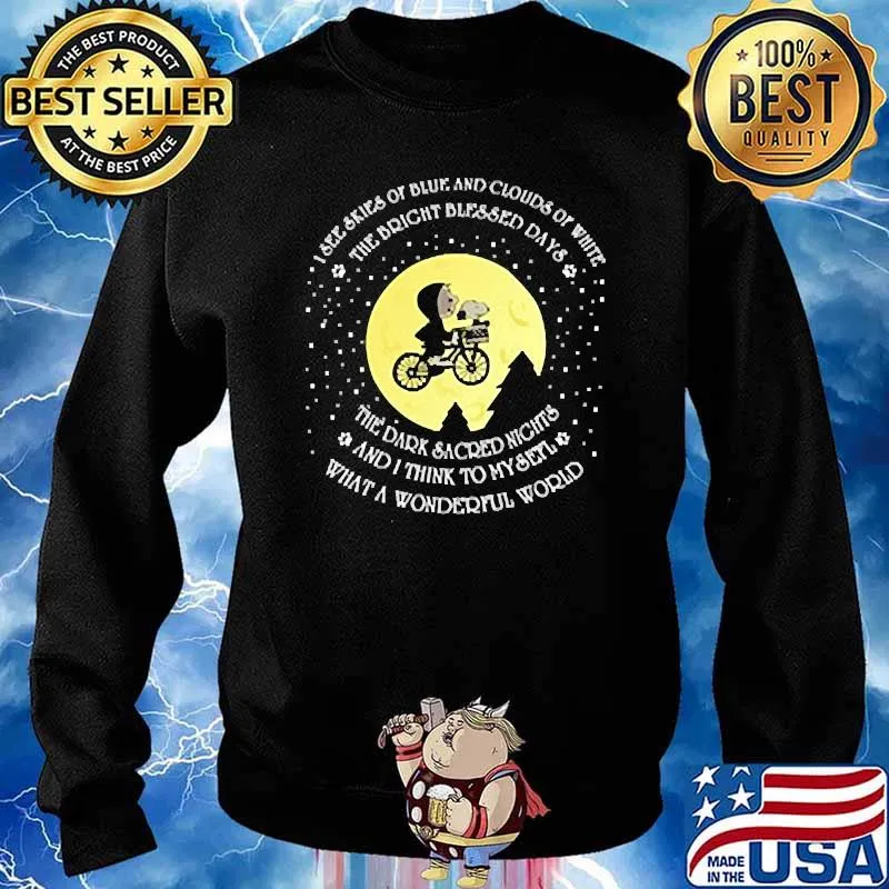 The bright blesses days the dark sacred nights charlie and snoopy moon s Sweater