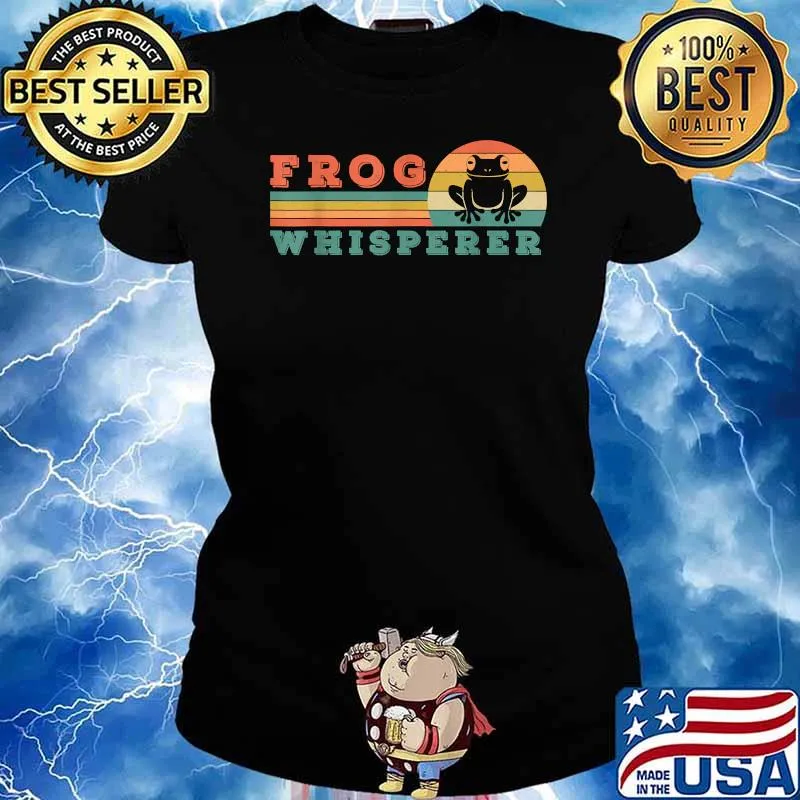 The Frog Whisperer Frog Lover Amphibian Pet Animal Vintage T-Shirt Ladies tee