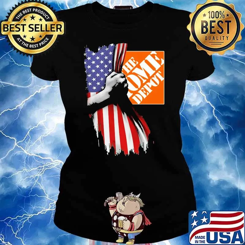 The Home Depot American Flag Ladies tee