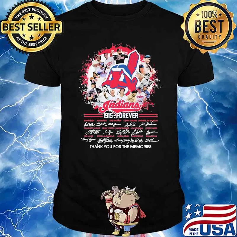 The indians 1915 forever thank you for the memories signatures shirt