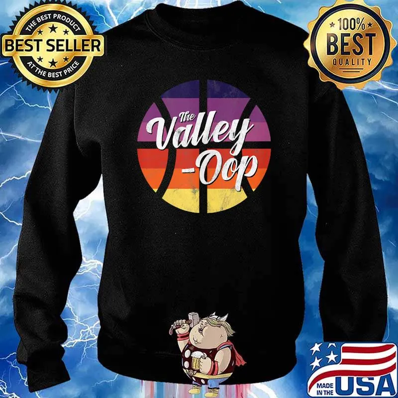 The Valley Oop Phoenix Basketball Retro Sunset Basketball T-Shirt Sweater