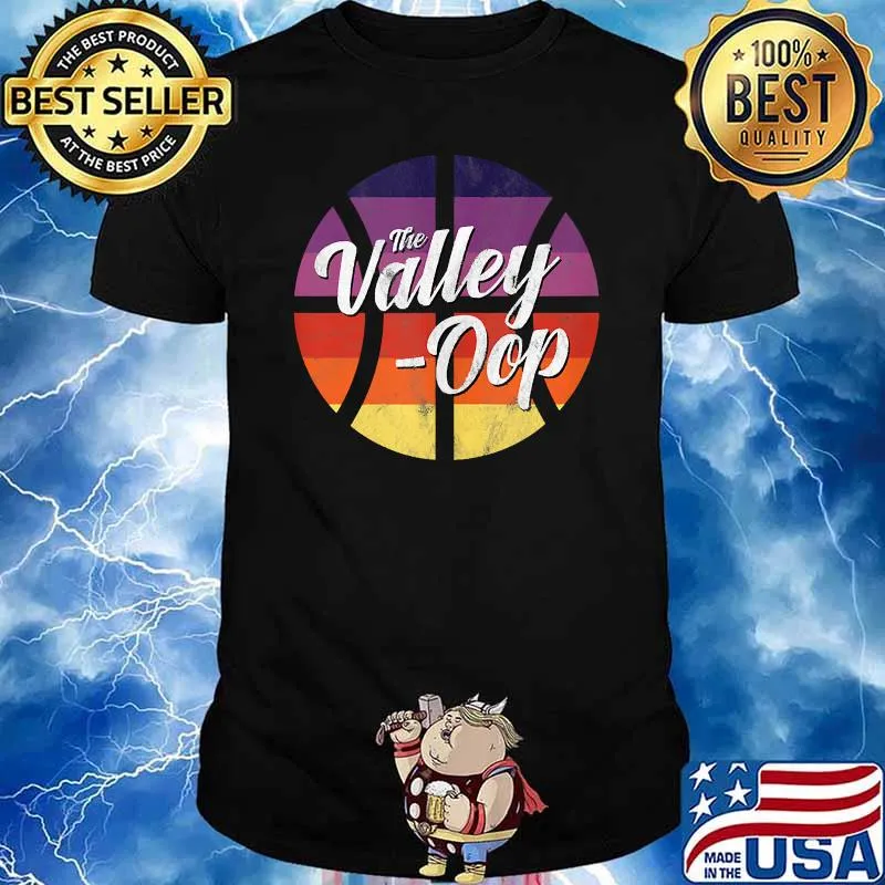 The Valley Oop Phoenix Basketball Retro Sunset Basketball T-Shirt