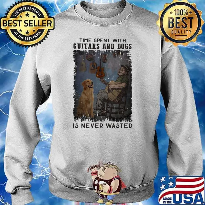 Time spent with guitars and dogs is never wasted s Sweater