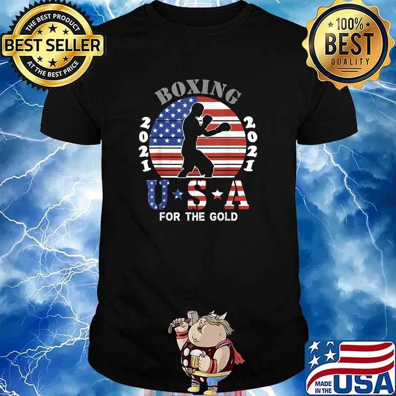 Tokyo 2021 Boxing USA American For The Gold US Flag Shirt