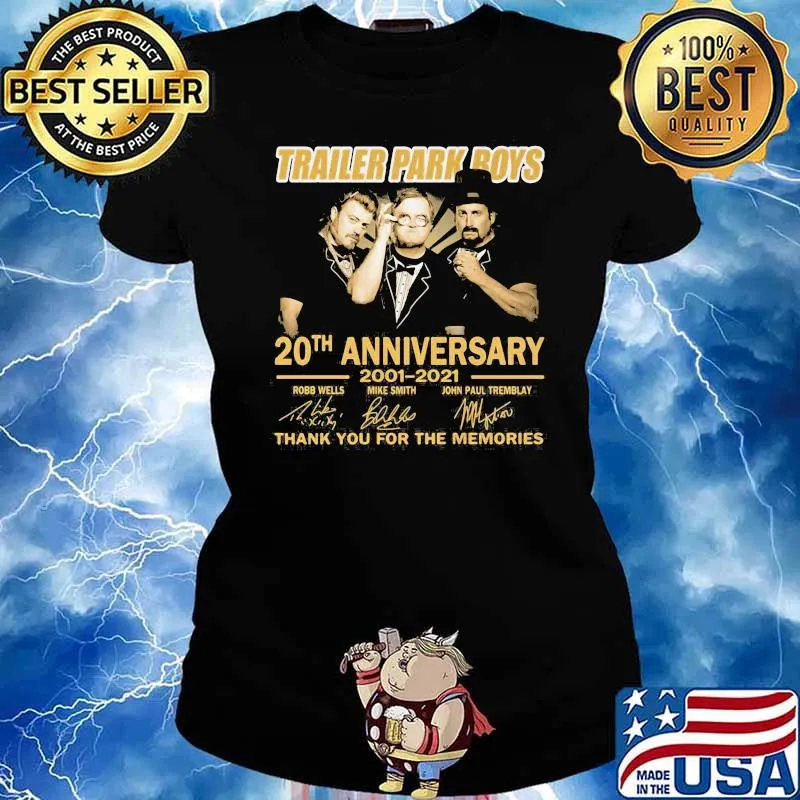 Trailer Park Boys 20th Anniversary Thank you For The Memories Shirt Ladies tee