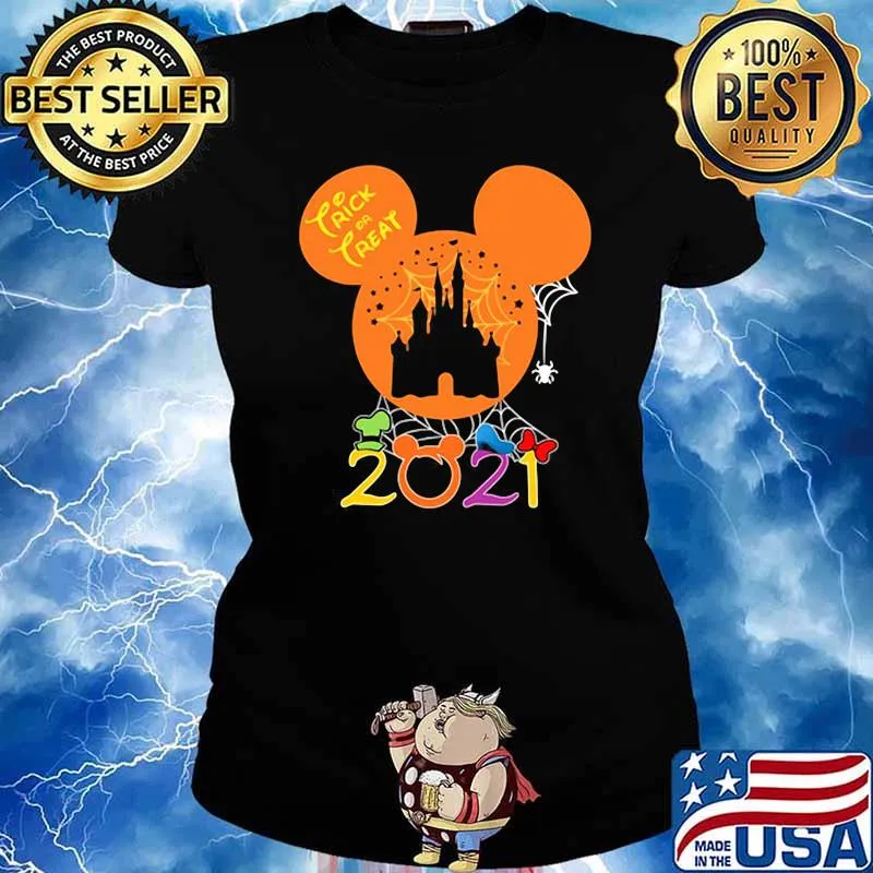 Trick Or Treat 2021 Halloween Shirt Ladies tee