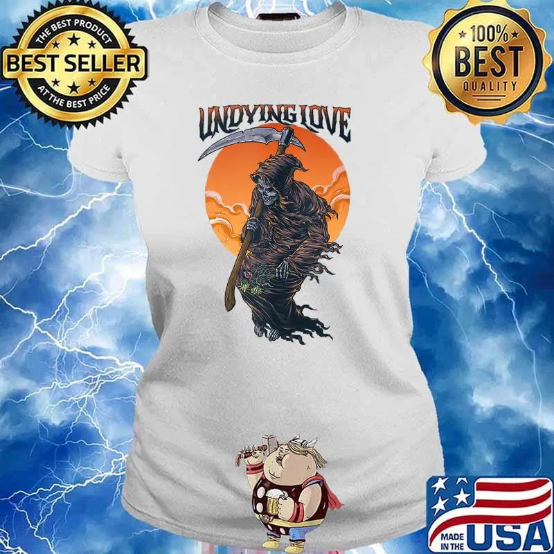Undying Love Skull Death Moon Shirt Ladies tee