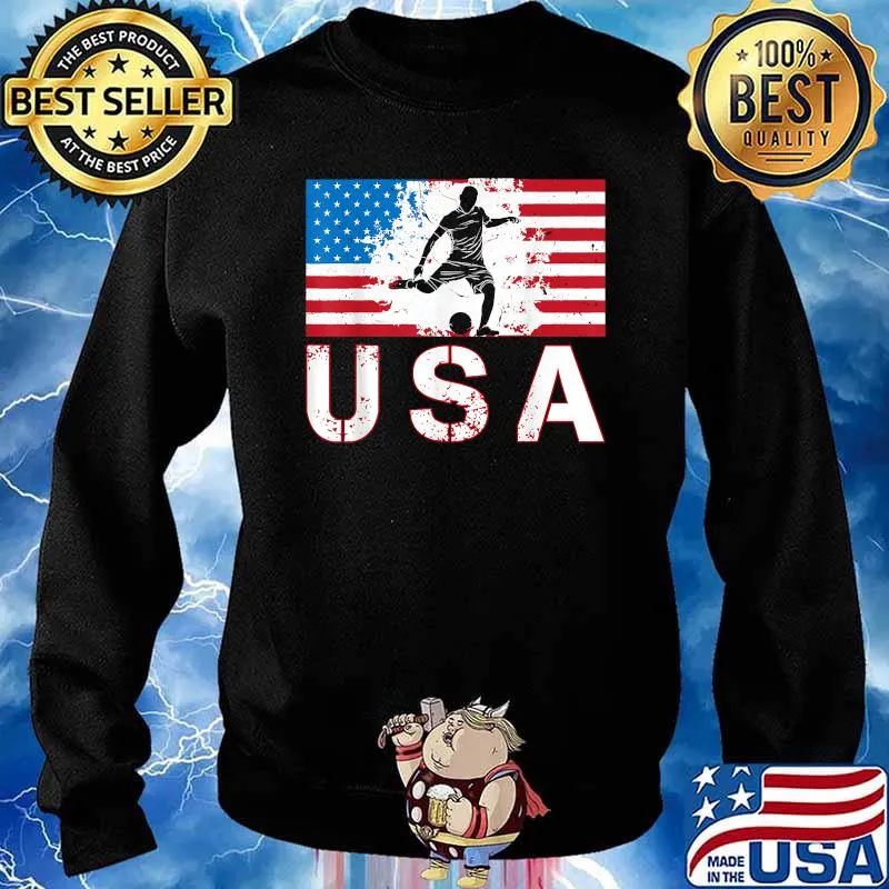 USA Soccer team American flag T-Shirt Sweater