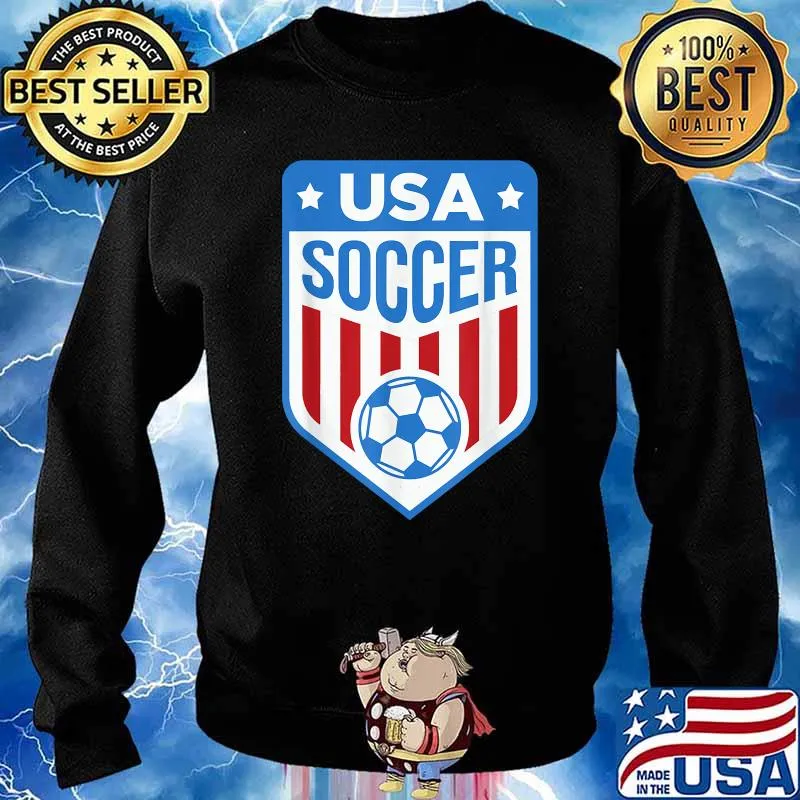 USA Soccer Team USA Flag Football T-Shirt Sweater