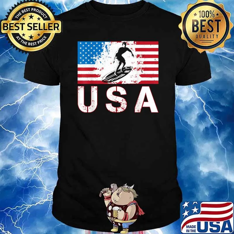 USA Surfing team American flag T-Shirt