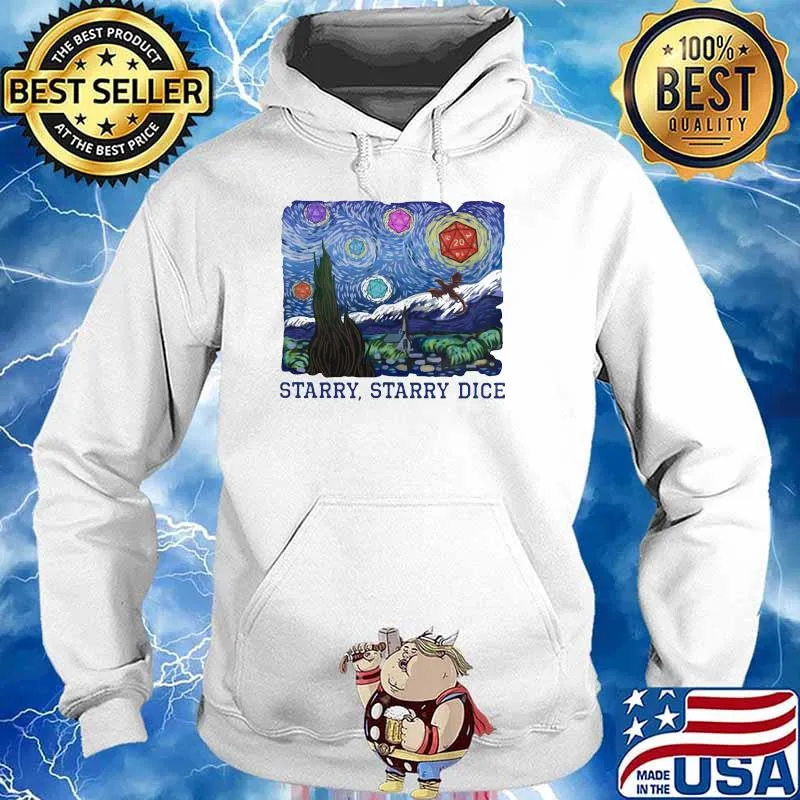 Van Gogh Starry Starry Dice Shirt Hoodie