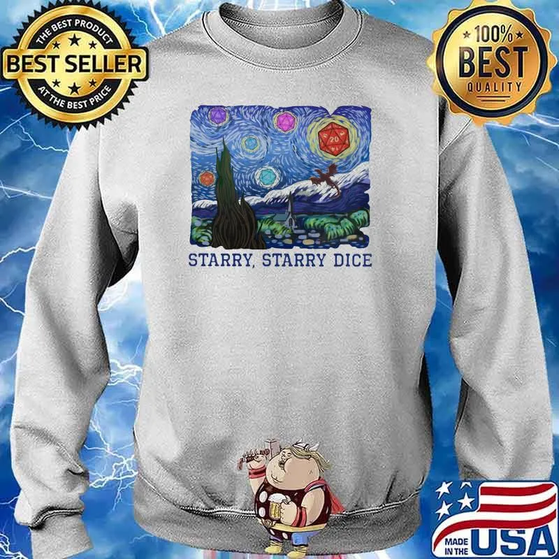 Van Gogh Starry Starry Dice Shirt Sweater