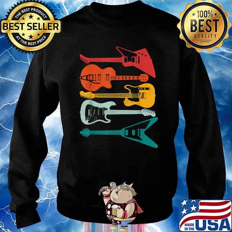 Vintage Guitar Player Guitarist Shirt Sweater