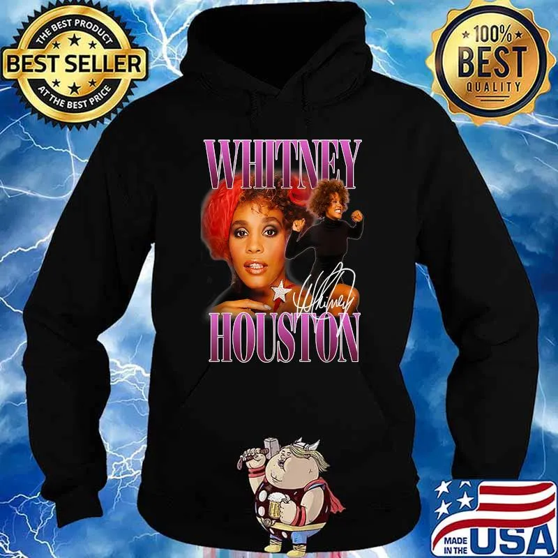 Vintage The Whitney Funny Art Houstons 80s Style Star Music Shirt Hoodie