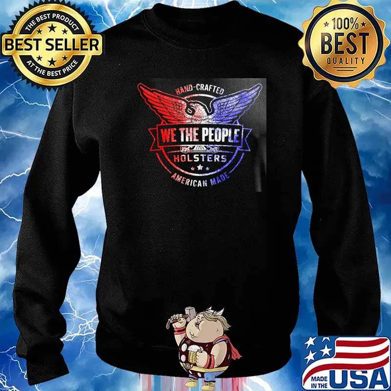 We The People Holsters Distressed Flag Logo s Sweater