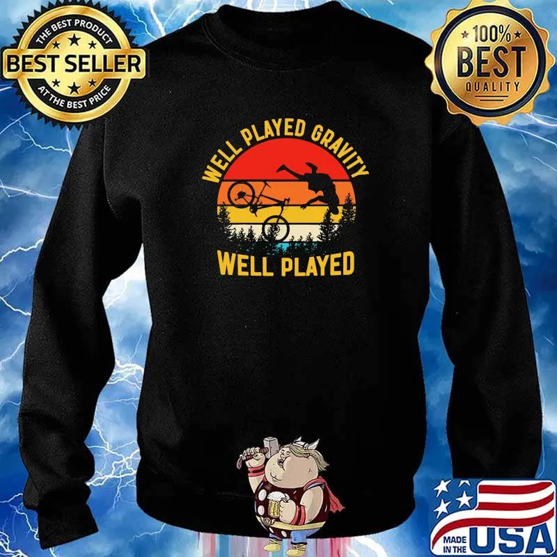 Well palyed gravity well played vintage s Sweater