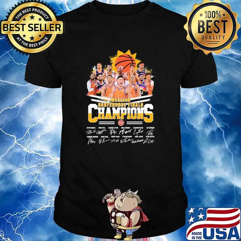 Western conference finals champions phoenix suns signatures shirt