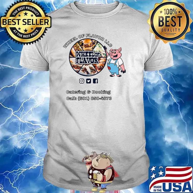 Wheel of Flavor - Support Local Jackson MS Restaurants T-Shirt