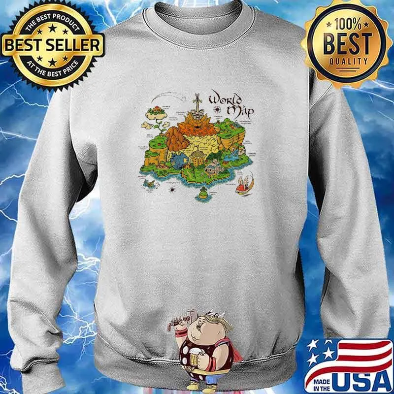 World map game s Sweater