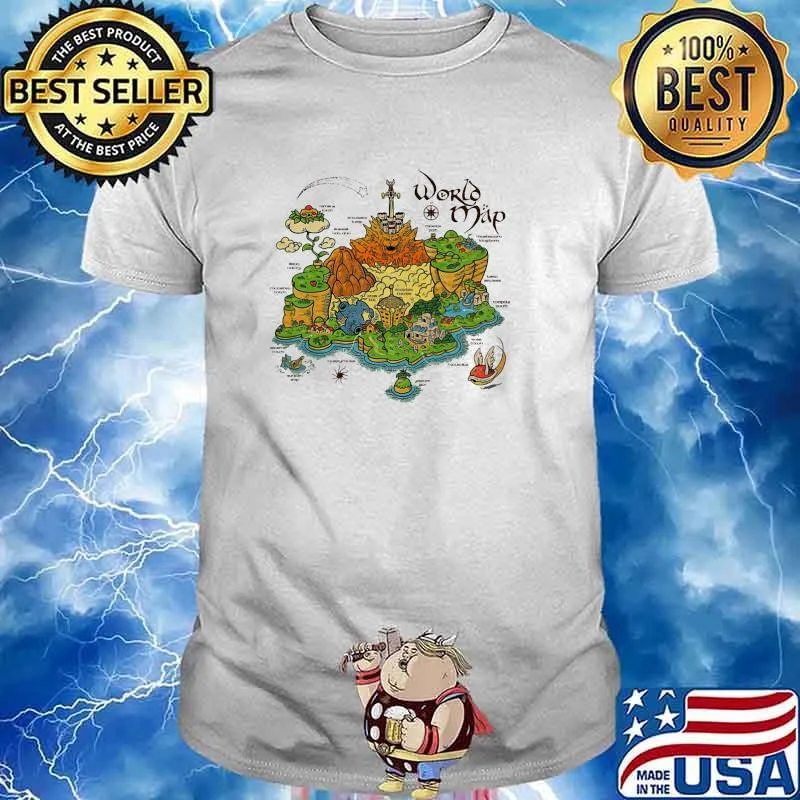 World map game shirt