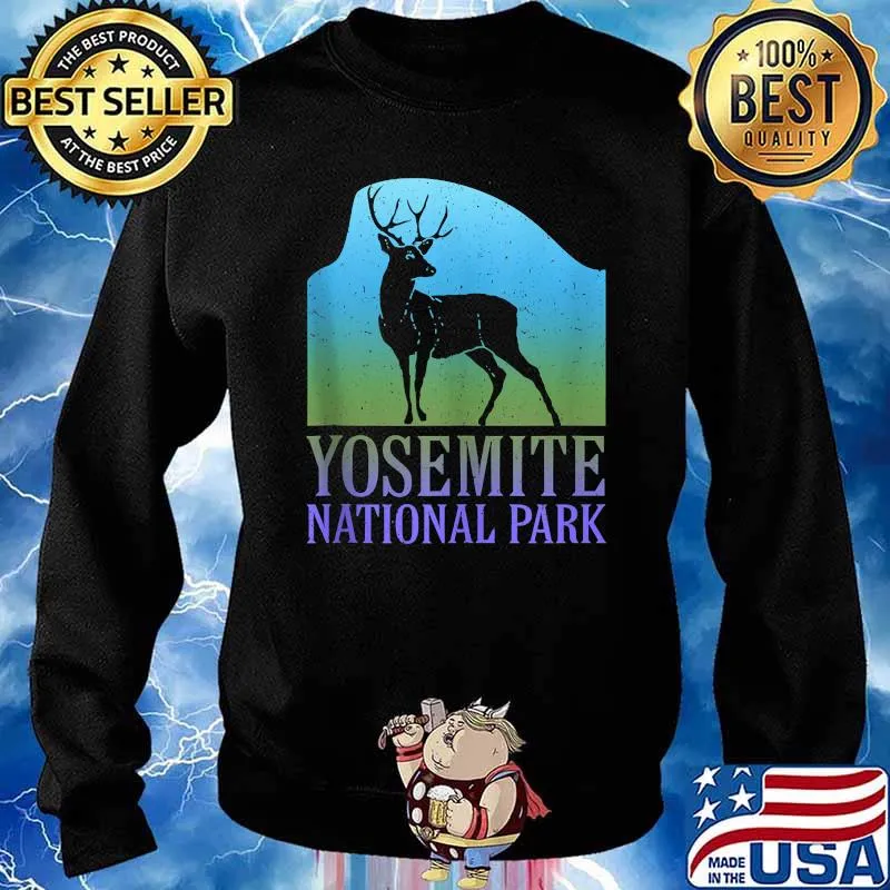 Yosemite National Park Half Dome Deer Souvenir T-Shirt Sweater