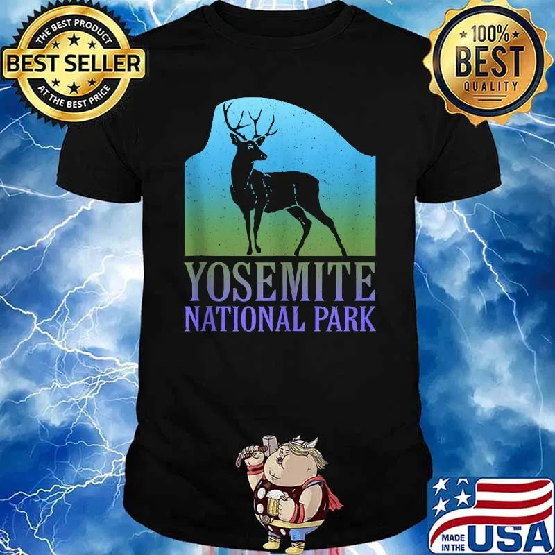 Yosemite National Park Half Dome Deer Souvenir T-Shirt