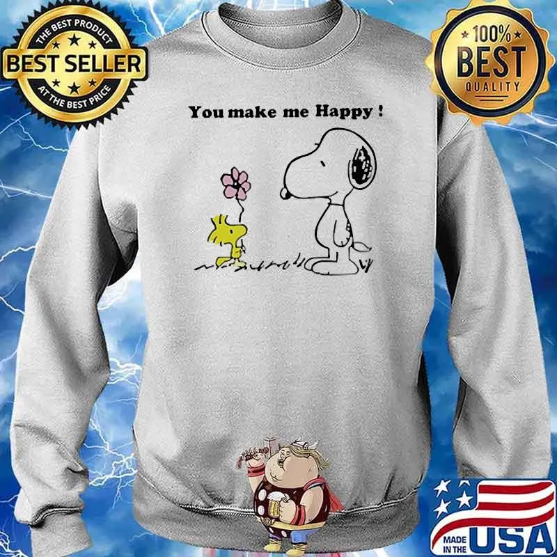 You make me happy snoopy s Sweater