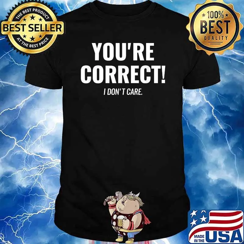 Youre correct i dont care T-Shirt