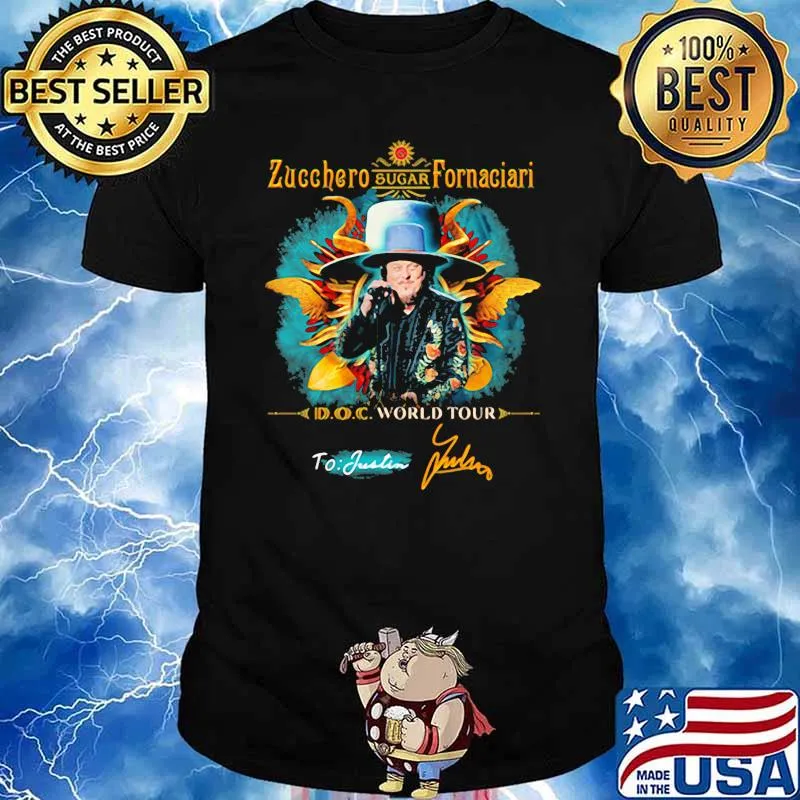 Zucchero sugar fornaciari doc world tour signature shirt