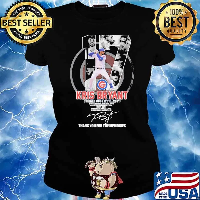 17 Kris Bryant Thank You For The Memories Shirt Ladies tee