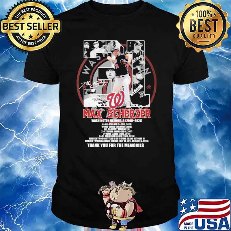 31 Max Scherzer Thank You For The Memories Shirt