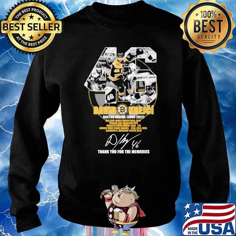 46 David Krejci Thank You For The Memories Shirt Sweater