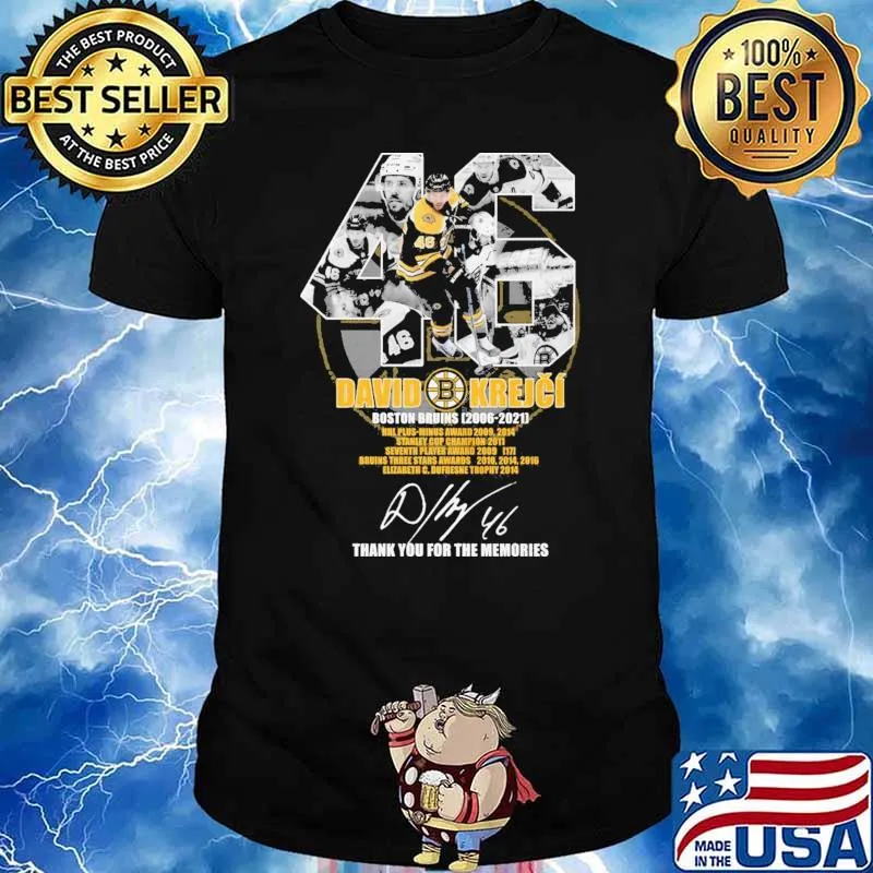 46 David Krejci Thank You For The Memories Shirt